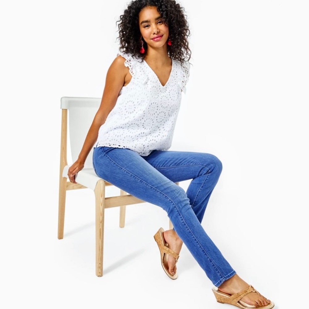 Lilly Pulitzer South Ocean Skinny Jeans 00
